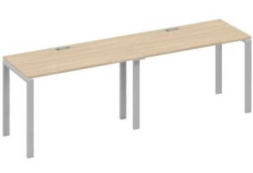 Рабочая станция (2х120) Мира Нумо, цвет дуб скандинавский + серый