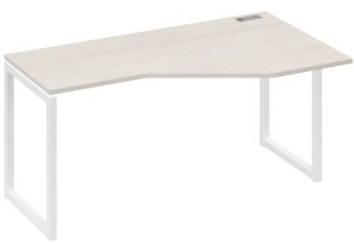 Стол эргономичный правый Мира Одри, цвет дуб шамони + белый