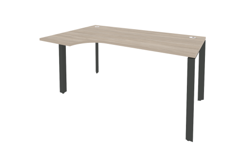 Стол эргономичный левый, цвет дуб аттик