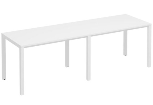 Рабочая станция (2х120) Прайм Металл 50, цвет белый + белый