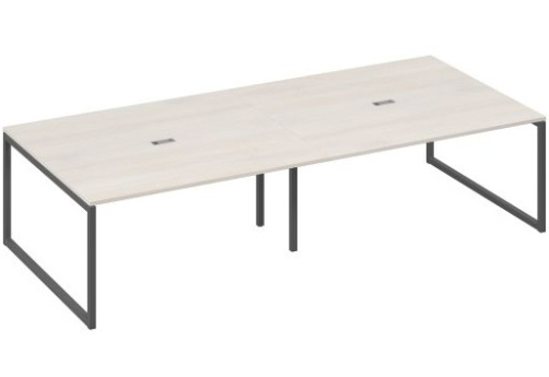 Стол для переговоров прямоугольный Мира Одри, цвет дуб шамони + антрацит