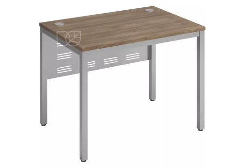 Стол прямой (экран - металл), цвет шамони темный