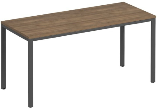 Стол письменный на металлокаркасе Прайм Металл 25, цвет шамони темный + антрацит