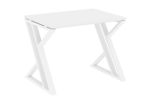 Стол рабочий Европа, цвет белый бриллиант + белый
