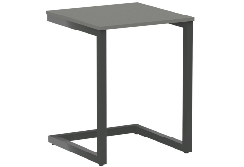 Стол письменный, цвет металлик + антрацит