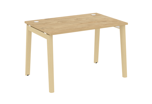 Стол прямой, цвет тиквуд светлый