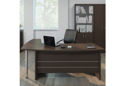 Стол руководителя Амарант, цвет дуб темный