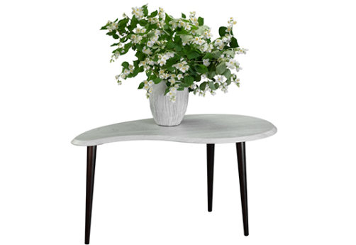 Стол журнальный Лето 1076, цвет дуб дымчатый + венге