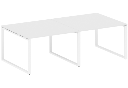 Стол для переговоров (2 столешницы), цвет белый