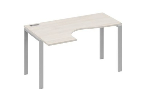 Стол эргономичный левый Мира Нумо, цвет дуб шамони + серый