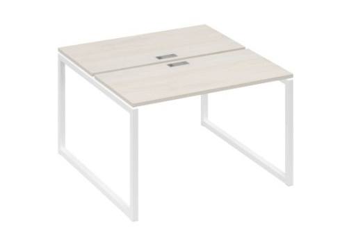 Рабочая станция (2х120) Мира Одри, цвет дуб шамони + белый