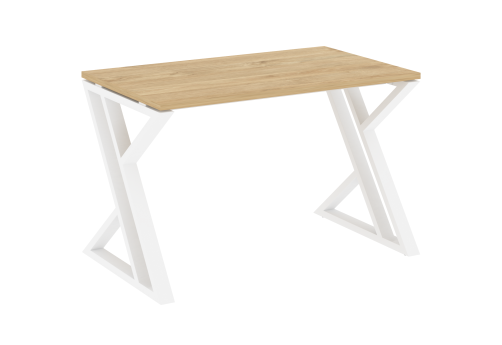 Стол рабочий Европа, цвет тиквуд светлый + белый