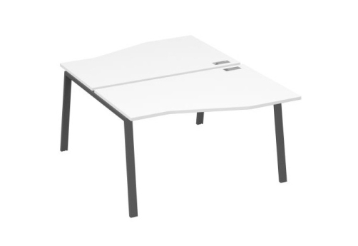 Станция рабочая эргономичная 2х140 Мира Трио, цвет белый премиум + антрацит