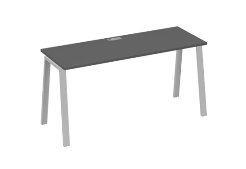 Стол письменный Мира Трио, цвет антрацит премиум + серый