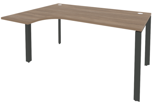 Стол эргономичный левый, цвет дуб аризона