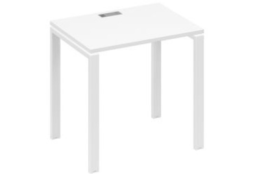 Стол письменный Мира Нумо, цвет белый премиум + белый