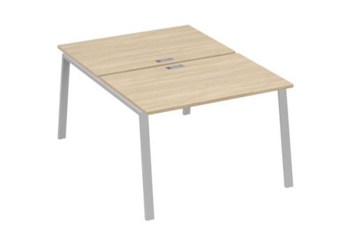 Рабочая станция 2х120 Мира Трио, цвет дуб скандинавский + серый