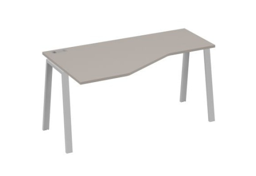 Стол эргономичный левый Мира Трио, цвет мокко премиум + серый