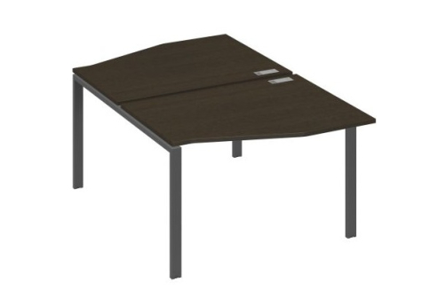 Рабочая станция эргономичная (2х120) Мира Нумо, цвет венге + антрацит