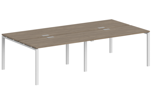 Рабочая станция Индиго Сет, цвет дуб темный + белый