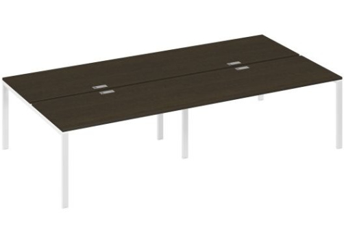 Рабочая станция (4х160) Мира Нумо, цвет венге + белый