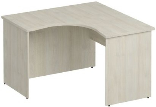 Стол эргономичный левый Прайм, цвет шамони светлый