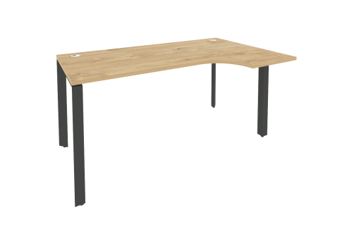 Стол эргономичный правый, цвет тиквуд светлый