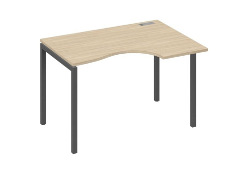 Стол эргономичный правый Классика Мира Лофт, цвет дуб скандинавский + антрацит