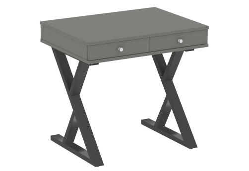 Стол письменный, цвет металлик + антрацит