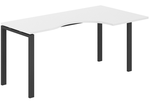 Стол эргономичный правый Индиго Сет, цвет белый + антрацит