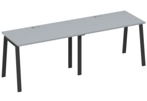 Рабочая станция 2х120 Мира Трио, цвет серый + антрацит