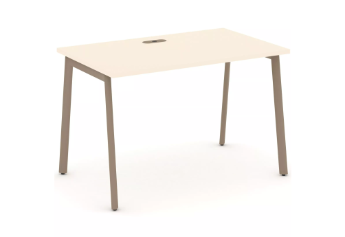 Стол рабочий (с лючком), цвет сатин