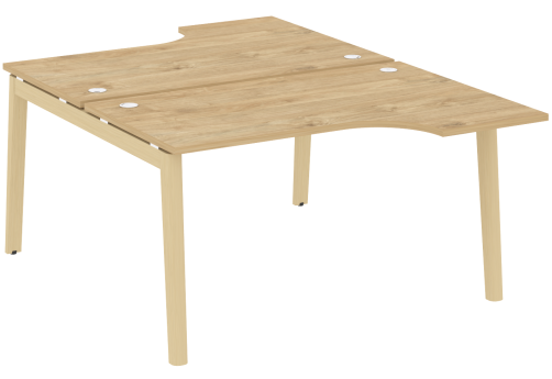 Рабочая станция эргономичная, цвет тиквуд светлый