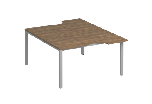 Рабочая станция эргономичная (2х140) Прайм Металл 50, цвет шамони темный + серый