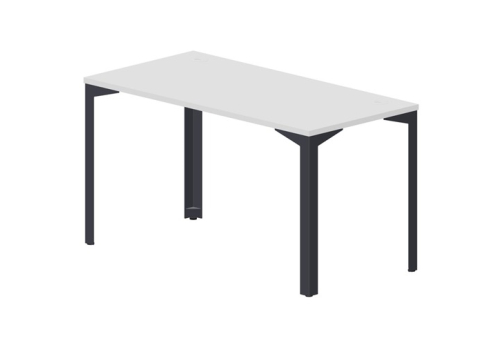 Стол рабочий (2 заглушки) Кристо Персонал, цвет белый