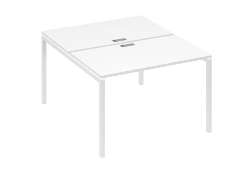 Рабочая станция 2х120 Мира Лофт, цвет белый премиум + белый