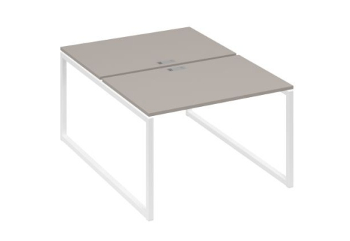 Рабочая станция (2х120) Мира Одри, цвет мокко премиум + белый