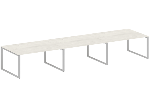 Стол для переговоров (3 столешницы), цвет дуб новара