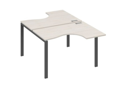 Рабочая станция эргономичная (2х120) Мира Нумо, цвет дуб шамони + антрацит