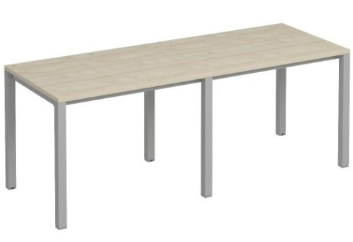 Рабочая станция (2х100) Прайм Металл 50, цвет шамони светлый + серый