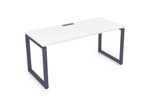 Стол рабочий Оскар Персонал, цвет белый премиум