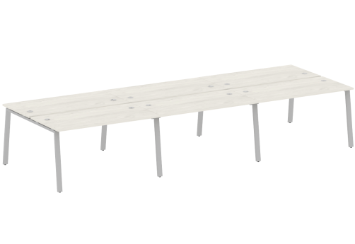 Стол на 6 рабочих мест, цвет дуб новара