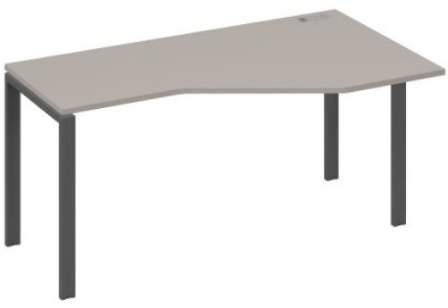 Стол эргономичный правый Мира Нумо, цвет мокко премиум + антрацит