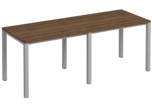 Рабочая станция (2х100) Прайм Металл 50, цвет орех + серый