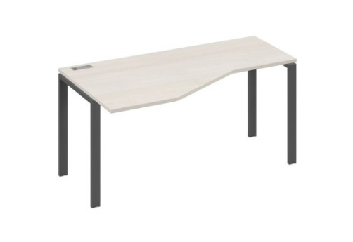 Стол эргономичный левый Мира Нумо, цвет дуб шамони + антрацит