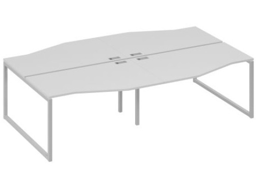 Рабочая станция эргономичная (4х140) Мира Одри, цвет серый + серый