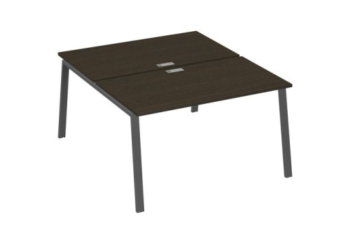 Рабочая станция 2х140 Мира Трио, цвет венге + антрацит