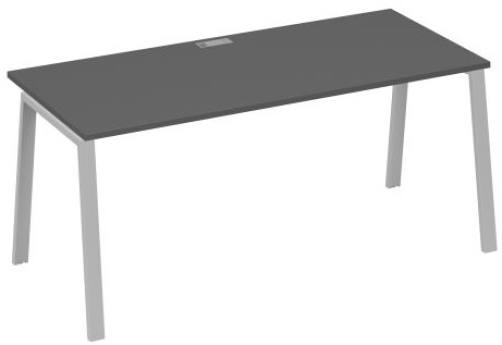 Стол письменный Мира Трио, цвет антрацит премиум + серый