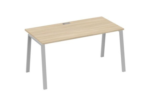 Стол письменный Мира Трио, цвет дуб скандинавский + серый