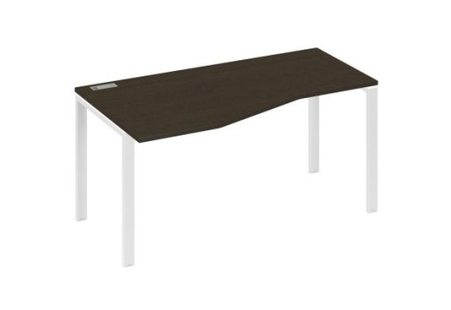 Стол эргономичный левый Мира Нумо, цвет венге + белый